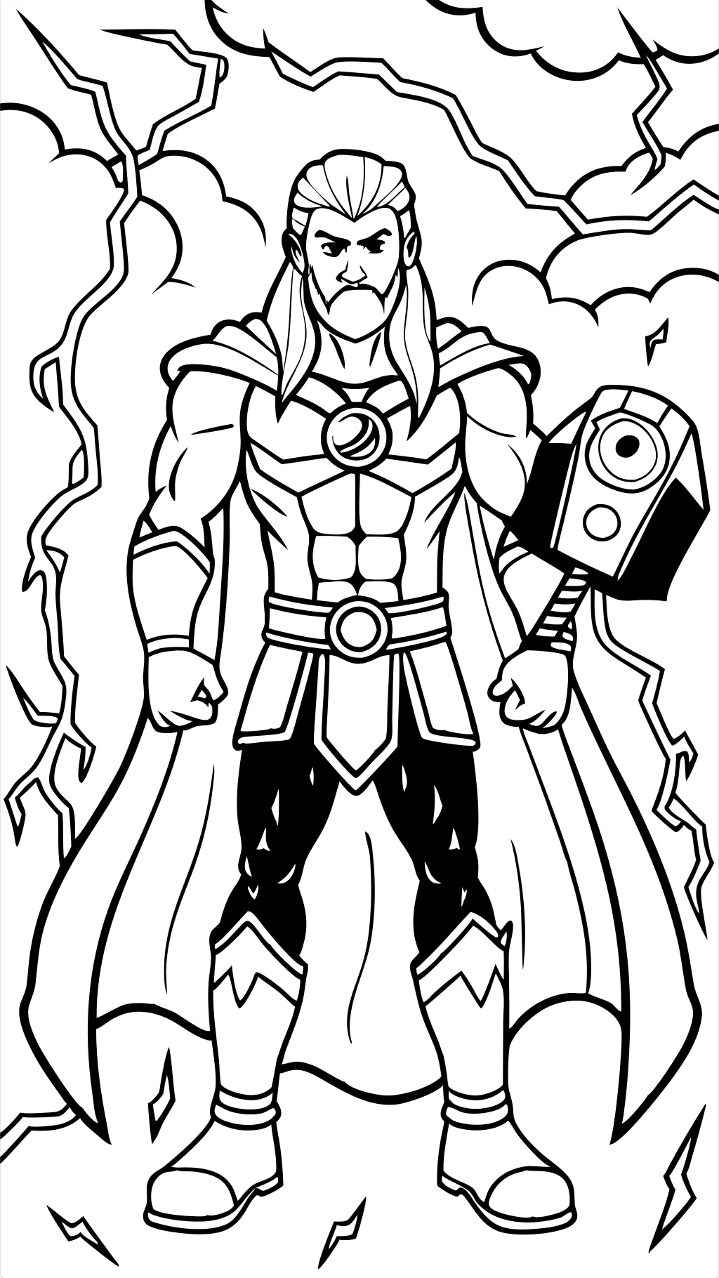 thor coloring page